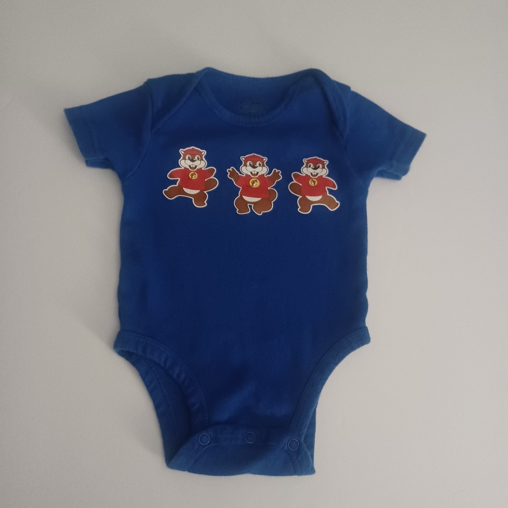 Buc-ee's Blue Logo Front Onesie Sz 6M